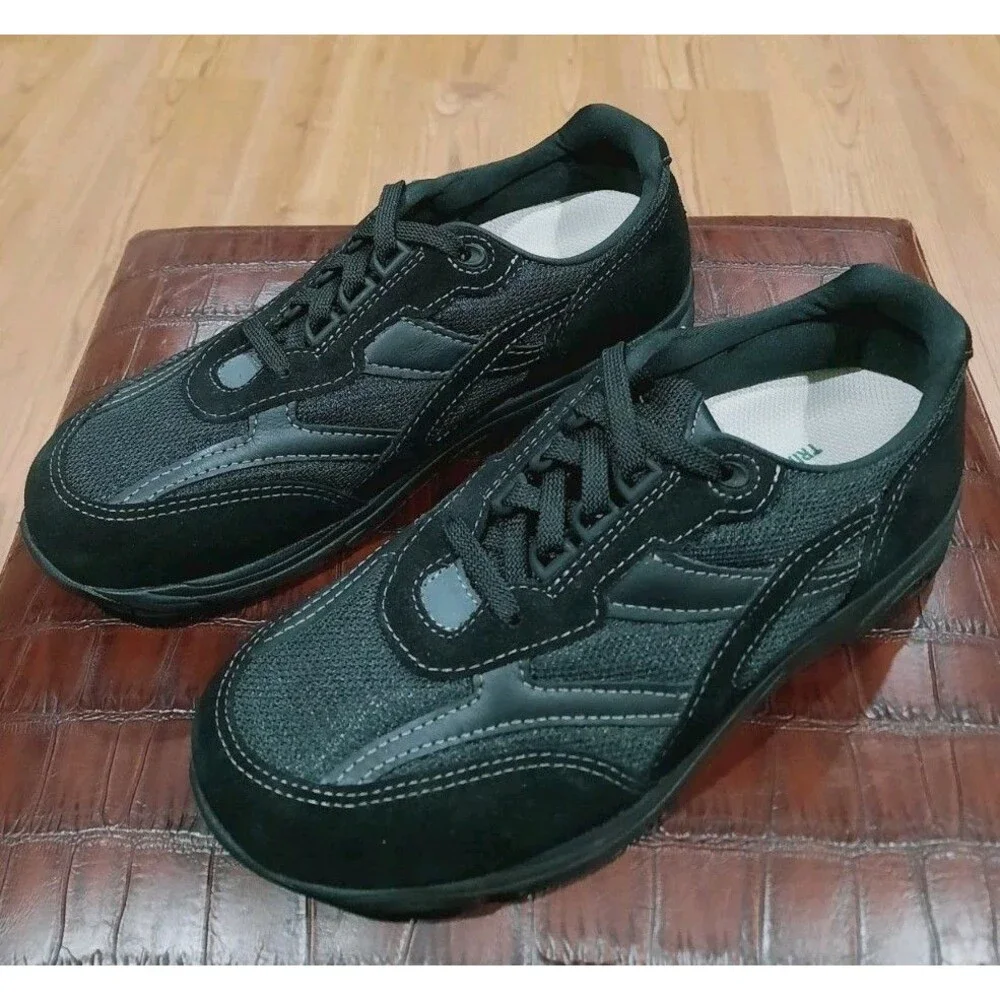 SAS Women Shoes Tour Mesh Black Comfort Sneakers Sz 8.5 WW & Step Plus Footbed